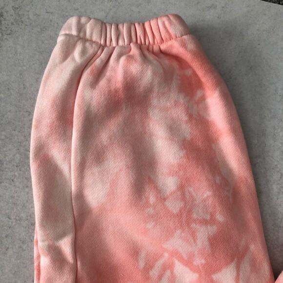 Anthropologie All Fenix Aryah Pink Tie Dye Joggers NEW - Picture 3 of 11